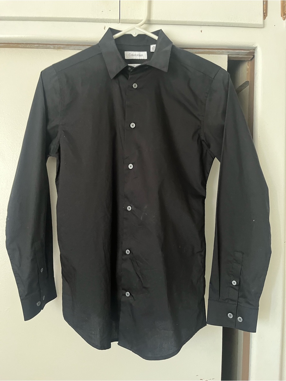 Calvin Klein Men’s Black Long-Sleeve Dress Shirt